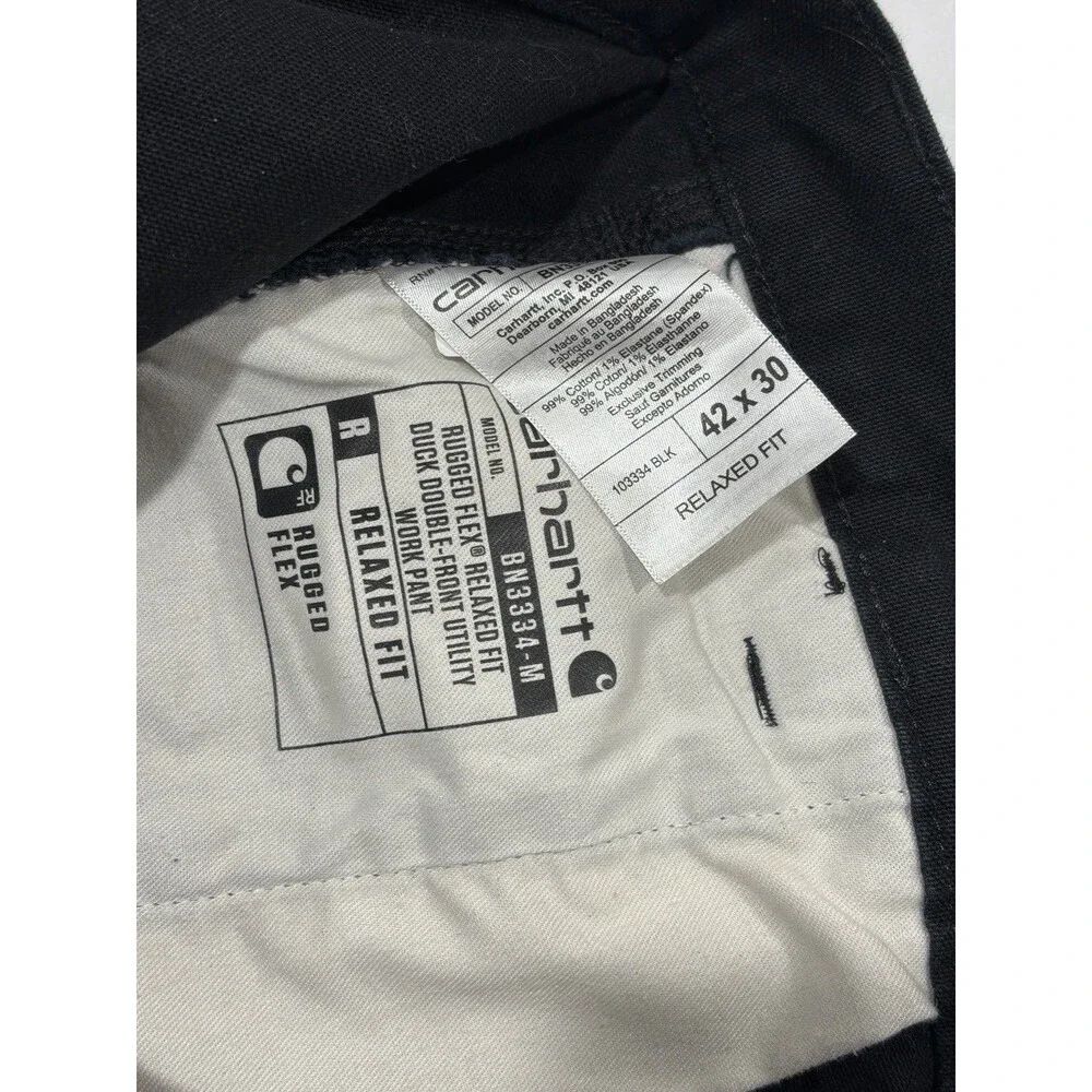 Carhartt 40x29 Relaxed Straight Rugged Flex Pant Double Front Utility Work Jeans